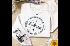 Be a Beacon of Hope in the Darkness Sleeve SVG Design Product Image 2