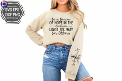 Be a Beacon of Hope Sleeve SVG, Motivational Sleeve SVG Product Image 2