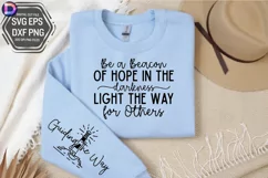 Be a Beacon of Hope Sleeve SVG, Motivational Sleeve SVG Product Image 3