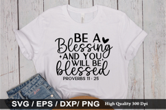 Be a blessing and you SVG - Bible Verse Design Product Image 1