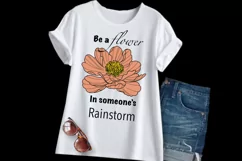 Be a Flower in Someone's Rainstorm Pink and Coral Product Image 2