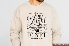 Be a light for all to see SVG, Christian SVG Desi Product Image 1