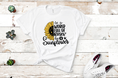 In a world full of roses be a sunflower SVG Quote Product Image 3