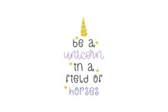 Be A Unicorn SVG Cut File Product Image 1