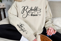 Be bold be brave Sleeve SVG Product Image 3