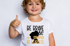Be brave be strong be fearless SVG, Childhood Cancer SVG Product Image 1