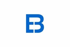 BE EB logo design vector template Product Image 1
