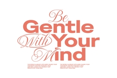 Be Gentle Mental Health Typography T-shirt Design Product Image 1