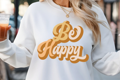 Be happy SVG, Mental Health SVG Product Image 1
