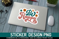 Be happy Sticker PNG Product Image 1