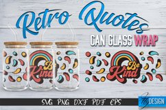 Retro Glass Can Wrap Design | Retro Quotes | SVG File v.3 Product Image 1