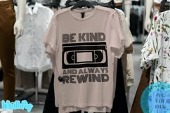 Funny 1980s SVG Funny 80s VHS Svg Be Kind And Always Rewind Product Image 3