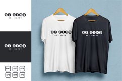 Be Kind Be Happy Quote Typography SVG T-shirt Design