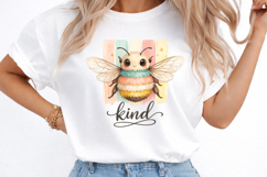 Be Kind Bee Preppy Striped PNG Product Image 3