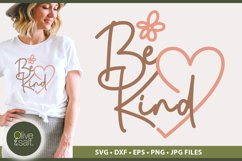 Be Kind Positive Quote | Kindness SVG | Inspirational design Product Image 1