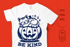 Be Kind | Kindness Saying | Carved Pumpkin Illustration Product Image 1