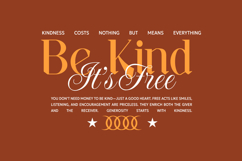 Be Kind It's Free Urban Typography T-shirt Design Product Image 1