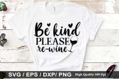 Be kind please re-wine SVG - St. Patrick&#039;s Design Product Image 1