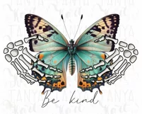 Be Kind Png File - Sublimation Designs - Pink Butterfly Product Image 3