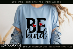 Be Kind Inspirational Quote SVG Motivational Positive Quote Product Image 3