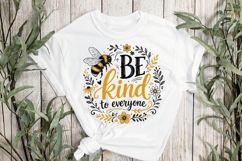 Be Kind to Everyone Vintage Bumble Bee Floral Design Tee Product Image 3