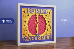 Be Kind to Your Mind 3D Shadow Box Product Image 2