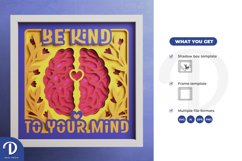 Be Kind to Your Mind 3D Shadow Box Product Image 3