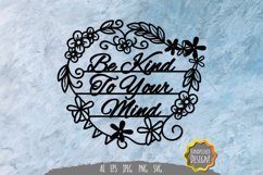 Be Kind to Your Mind Papercut SVG Product Image 2