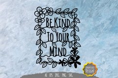 Be Kind to Your Mind Papercut SVG Product Image 2