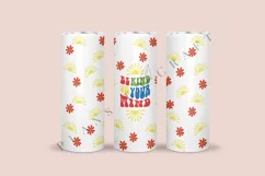 be kind to your mind groovy skinny tumbler sublimation design for 20oz and 30oz skinny tumbler sublimation wrap
