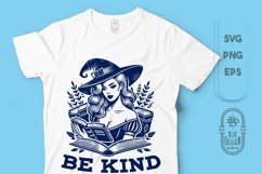 Be Kind | Kindness Saying | Witch Reading Book Product Image 1