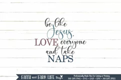 Be Like Jesus Take Naps |Christian SVG Product Image 4