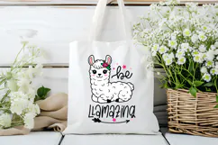 Be Llamazing SVG Quote | Funny Llama SVG Quote Product Image 3