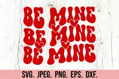 Be Mine Valentine SVG - Valentine's Day SVG - Heart Clipart Product Image 2