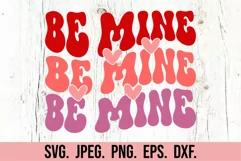 Be Mine Valentine SVG - Valentine's Day SVG - Heart Clipart Product Image 1