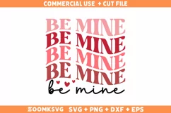 Be mine SVG, Be mine PNG, Funny valentine SVG laser cut file Product Image 1