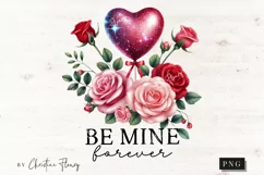 Be Mine Valentines Quote PNG | Valentines Day PNG Product Image 4
