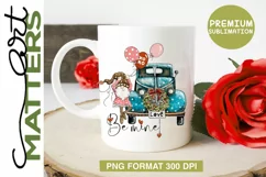 Valentine Be Mine Vintage Truck Gnome - 300 DPI Product Image 3