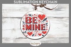 Be Mine v2 Round Keychain Sublimation Product Image 1