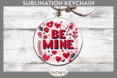 Be Mine v3 Round Keychain Sublimation Product Image 1