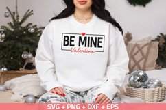 Be mine valentine SVG, Valentine&#039;s Day SVG, PNG, DXF, EPS Product Image 1