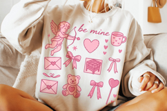Be Mine Valentine PNG, Valentine's Day Sublimation, Cupid Product Image 2