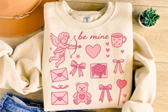 Be Mine Valentine PNG, Valentine's Day Sublimation, Cupid Product Image 4
