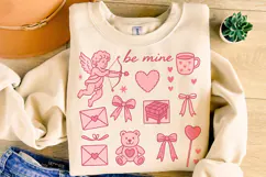 Be Mine Valentine PNG, Valentine's Day Sublimation, Cupid Product Image 4