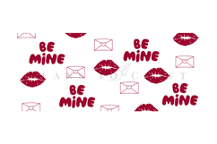 be mine valentine libbey beer can glass full wrap svg presized template for 16oz and 20oz glass for Cricut Silhouette and sublimation