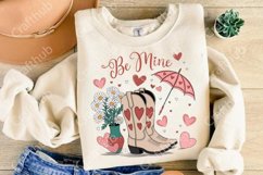 Be Mine Valentine Png, Valentine png, Retro Valentine PNG Product Image 3