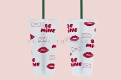 be mine valentine starbucks 24oz cold cup tumbler wrap svg presized template for tumbler venti suitable for cutting machine or sublimation