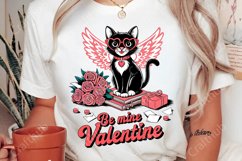 Be mine valentine PNG, retro Valentines day sublimation PNG Product Image 1