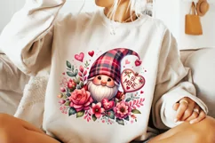 Valentines Day Gnome PNG, Valentine's Day Sublimation, Gnome Product Image 2