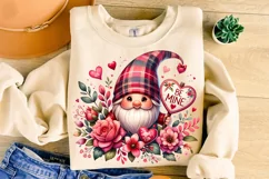 Valentines Day Gnome PNG, Valentine's Day Sublimation, Gnome Product Image 3